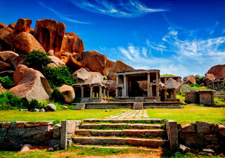 Old Ruins around Virupaksha Temple, Hampi