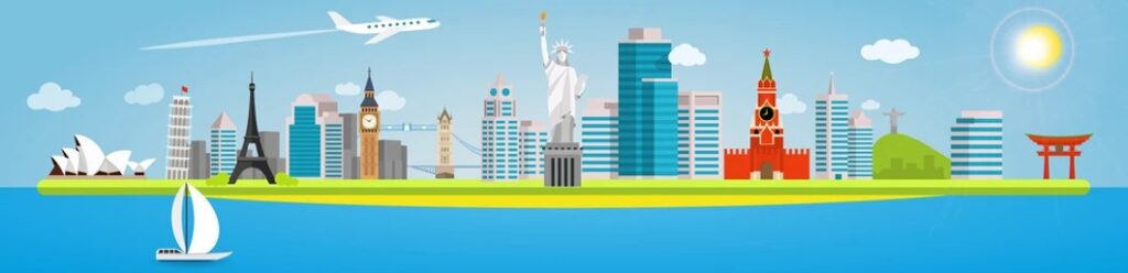 long banner on topic traveling