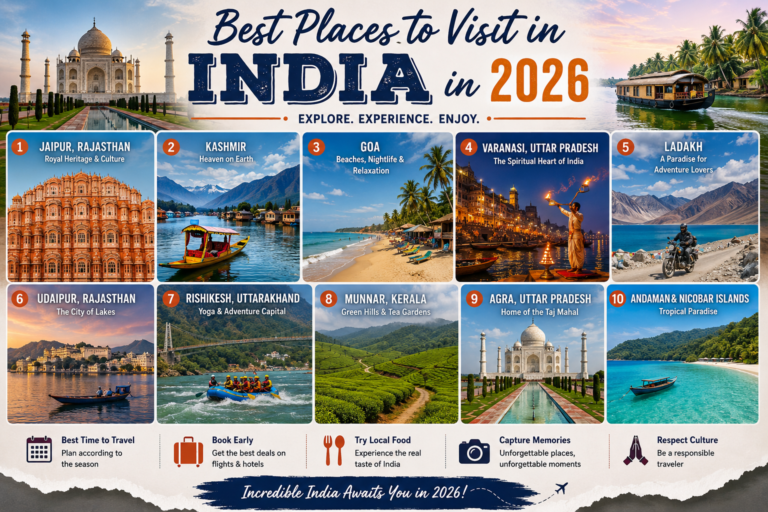 best places to visit in india in 2026 – top travel destinations you shouldn’t miss
